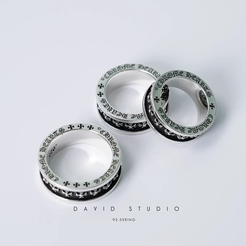 Chrome Hearts Cross Ring - Gothic 925 Sterling Silver Jewelry | David Studio