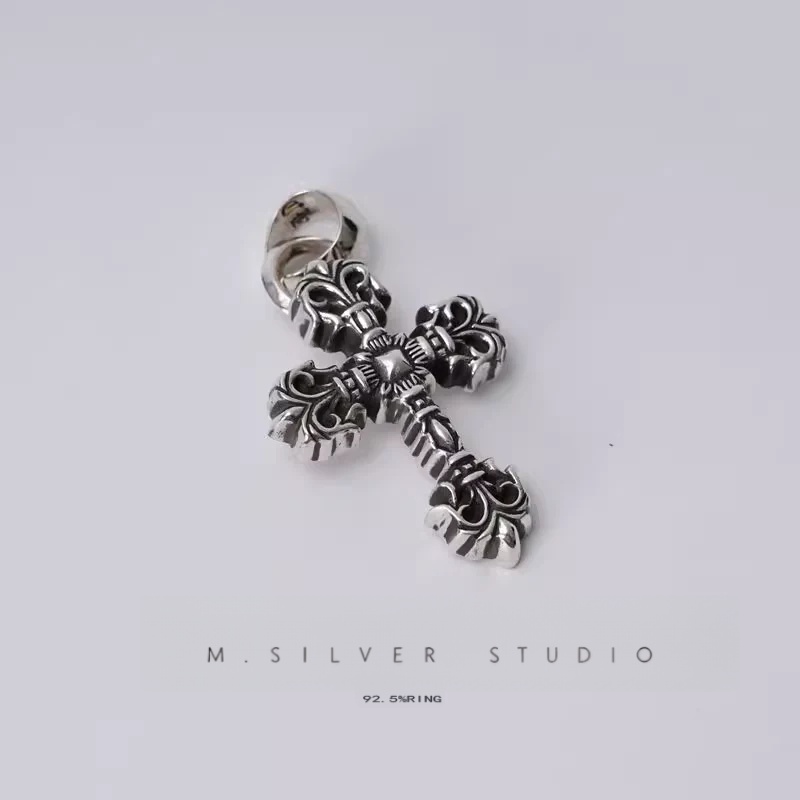 Chrome Hearts Cross Ring - Gothic 925 Sterling Silver Jewelry | David Studio