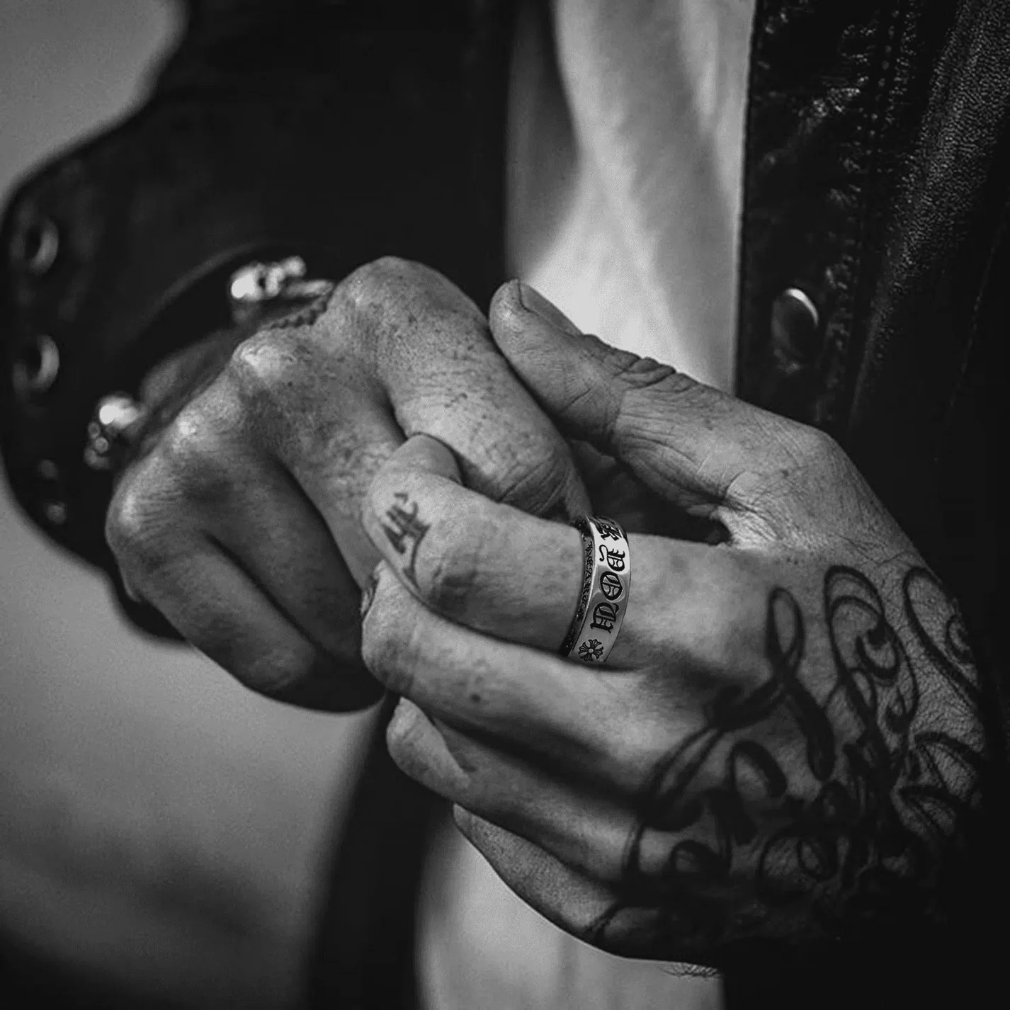 Chrome Hearts Cross Ring - Gothic 925 Sterling Silver Jewelry | David Studio