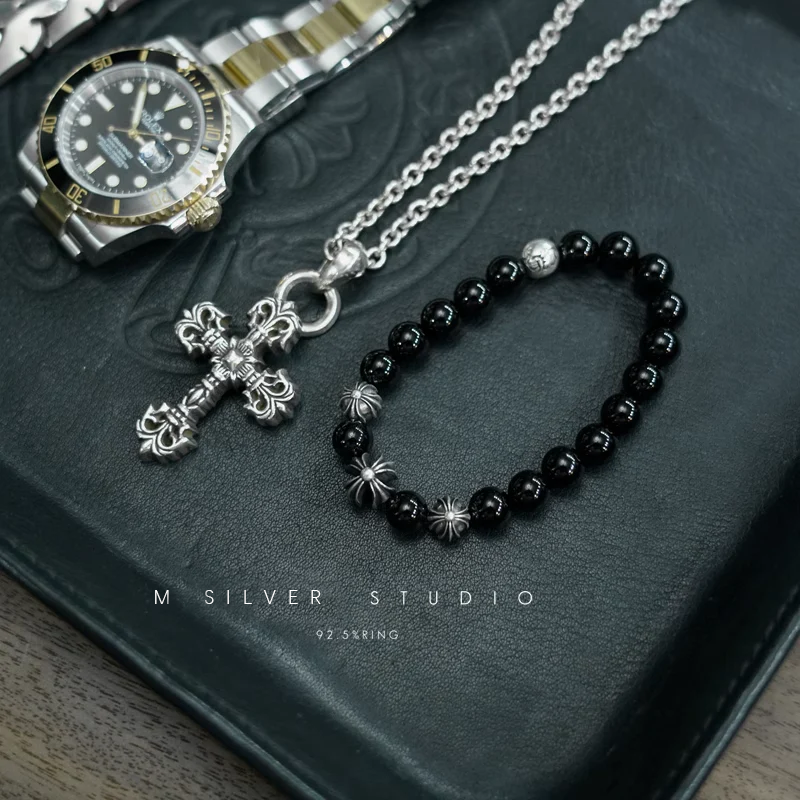 Chrome Hearts Cross Ring - Gothic 925 Sterling Silver Jewelry | David Studio