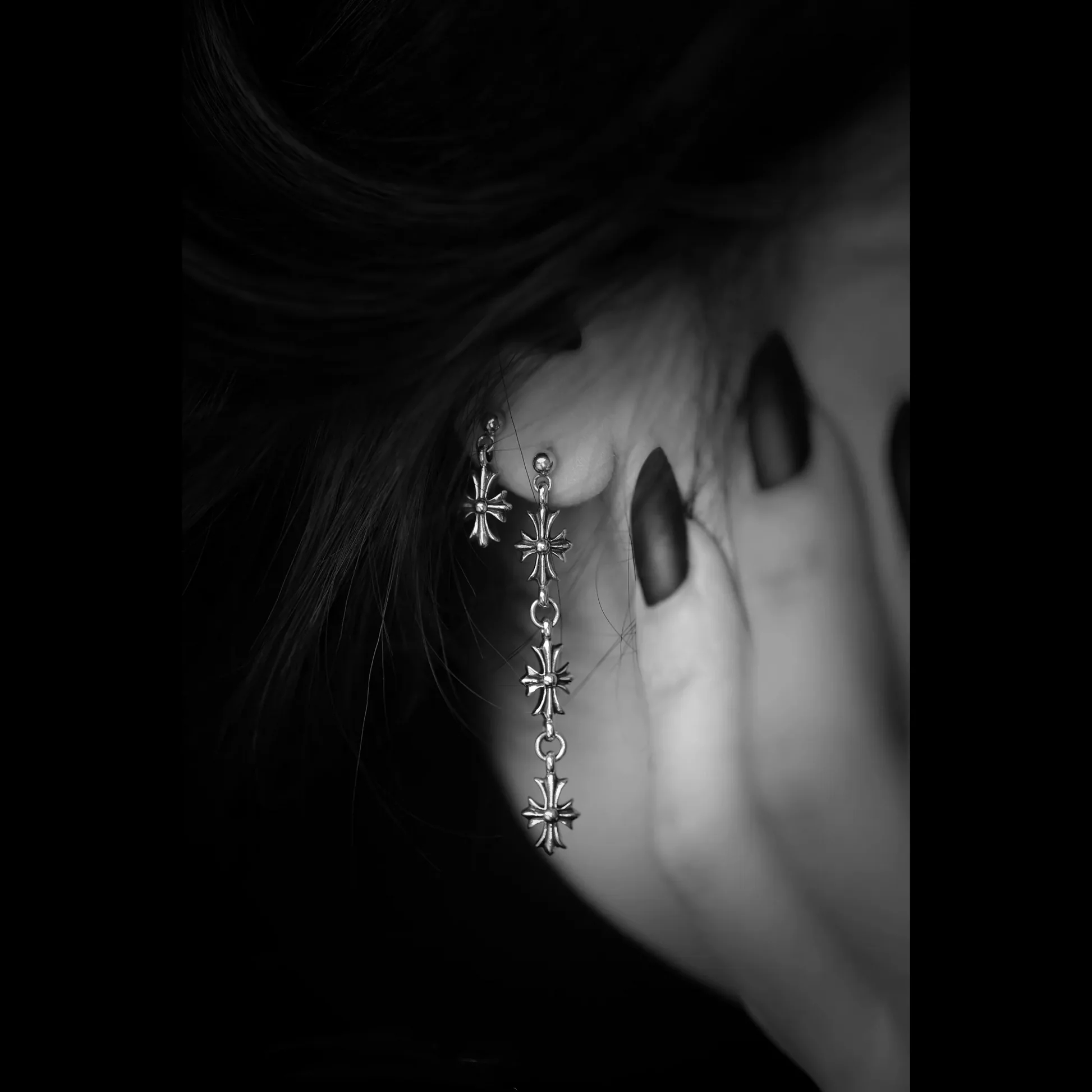 Chrome Hearts Cross Ring - Gothic 925 Sterling Silver Jewelry | David Studio