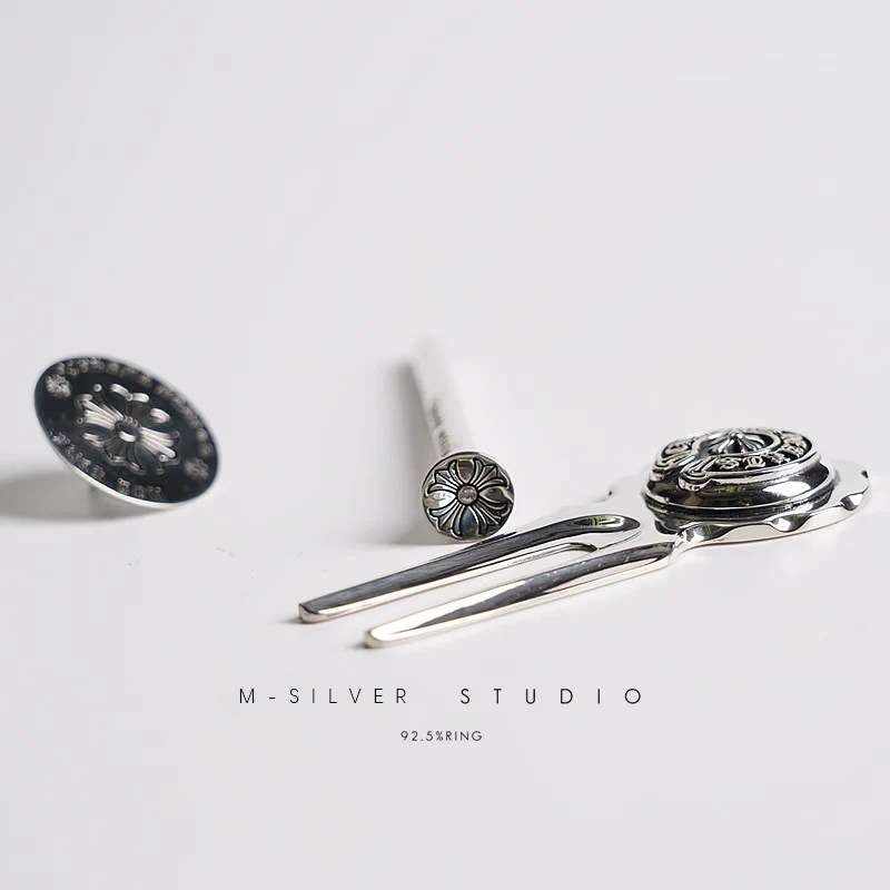 Chrome Hearts Cross Ring - Gothic 925 Sterling Silver Jewelry | David Studio