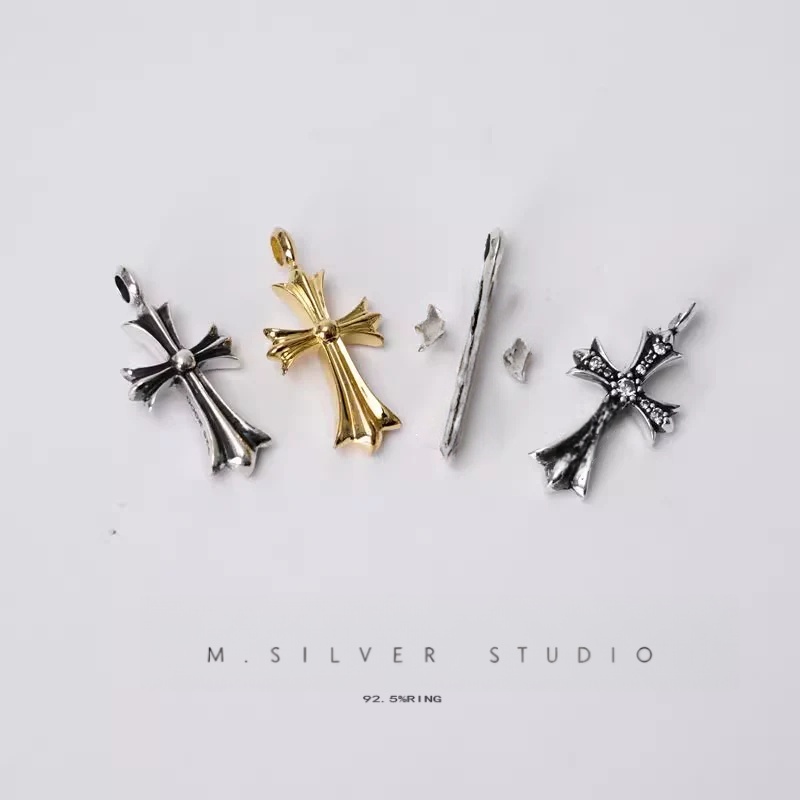 Chrome Hearts Cross Ring - Gothic 925 Sterling Silver Jewelry | David Studio