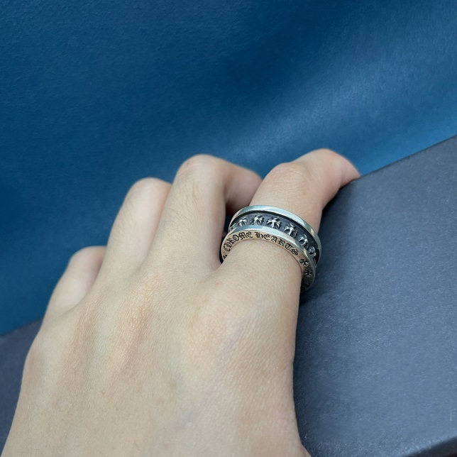 Chrome Hearts Cross Ring - Gothic 925 Sterling Silver Jewelry | David Studio