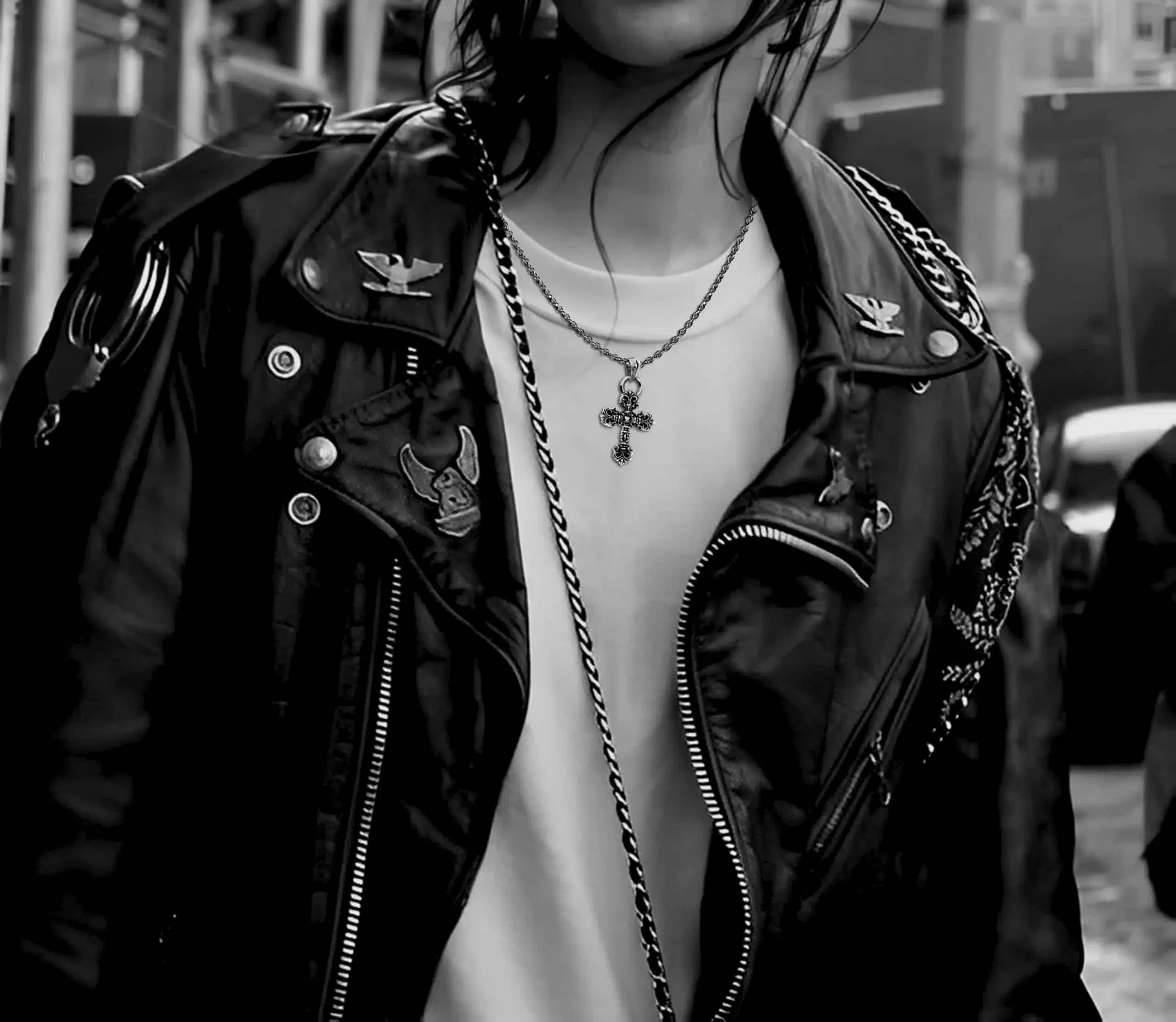 Chrome Hearts Cross Ring - Gothic 925 Sterling Silver Jewelry | David Studio