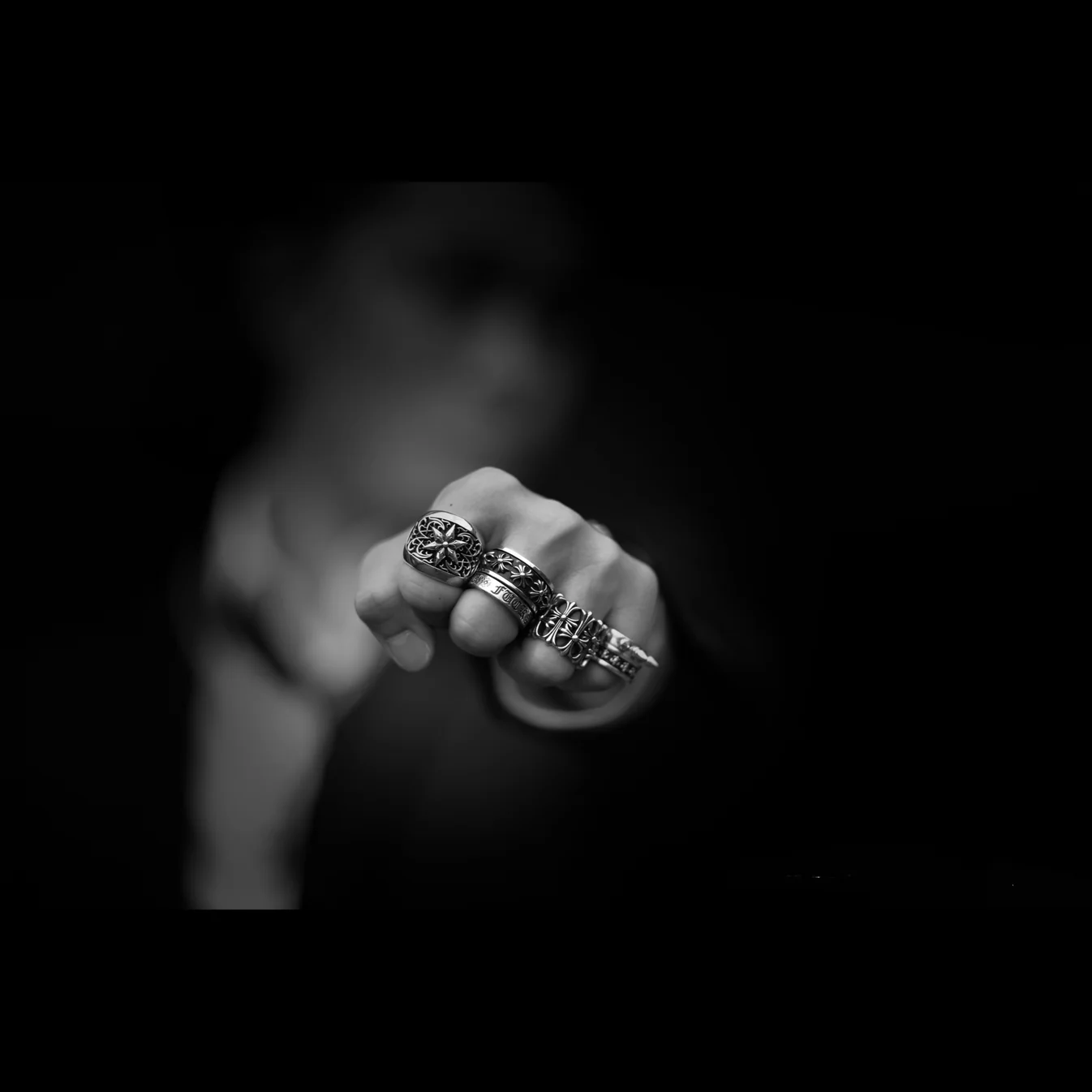 Chrome Hearts Cross Ring - Gothic 925 Sterling Silver Jewelry | David Studio