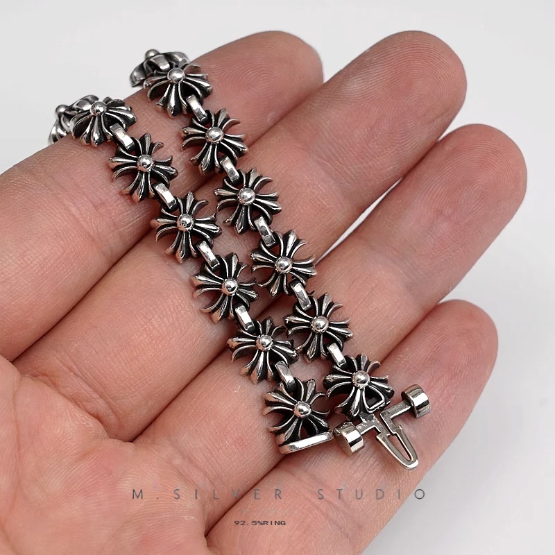 Chrome Hearts Cross Ring - Gothic 925 Sterling Silver Jewelry | David Studio