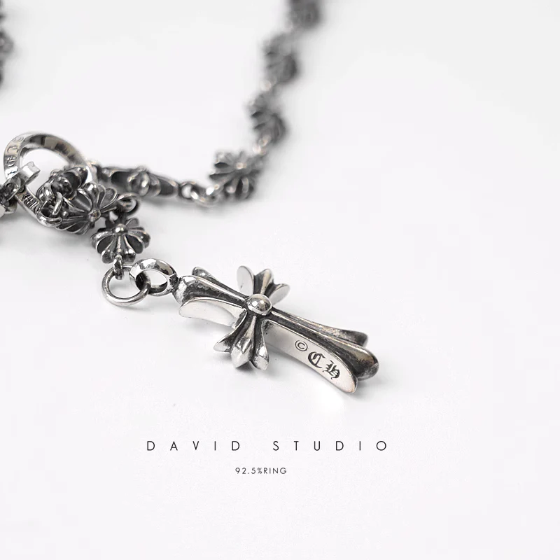Chrome Hearts Cross Ring - Gothic 925 Sterling Silver Jewelry | David Studio