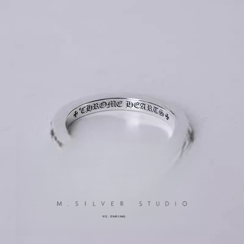 Chrome Hearts Cross Ring - Gothic 925 Sterling Silver Jewelry | David Studio