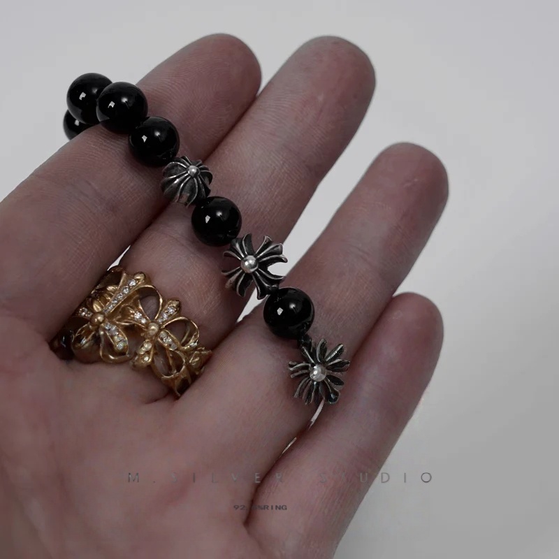 Chrome Hearts Cross Ring - Gothic 925 Sterling Silver Jewelry | David Studio