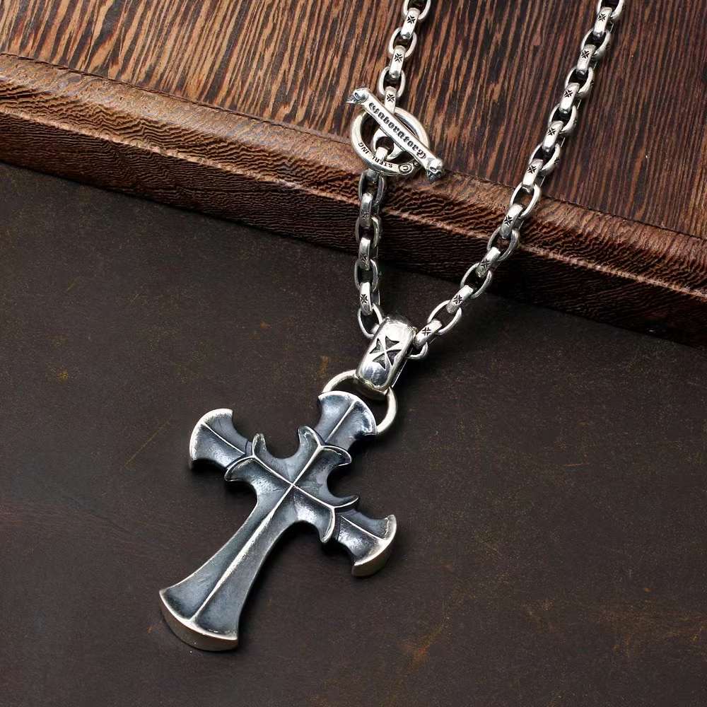 Chrome Hearts Cross Ring - Gothic 925 Sterling Silver Jewelry | David Studio