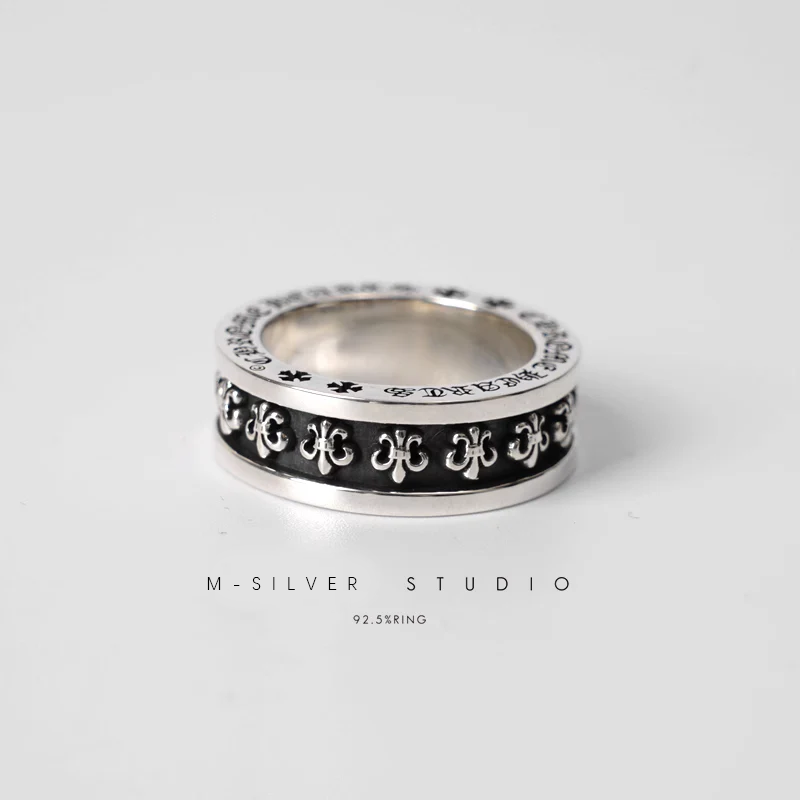 Chrome Hearts Cross Ring - Gothic 925 Sterling Silver Jewelry | David Studio