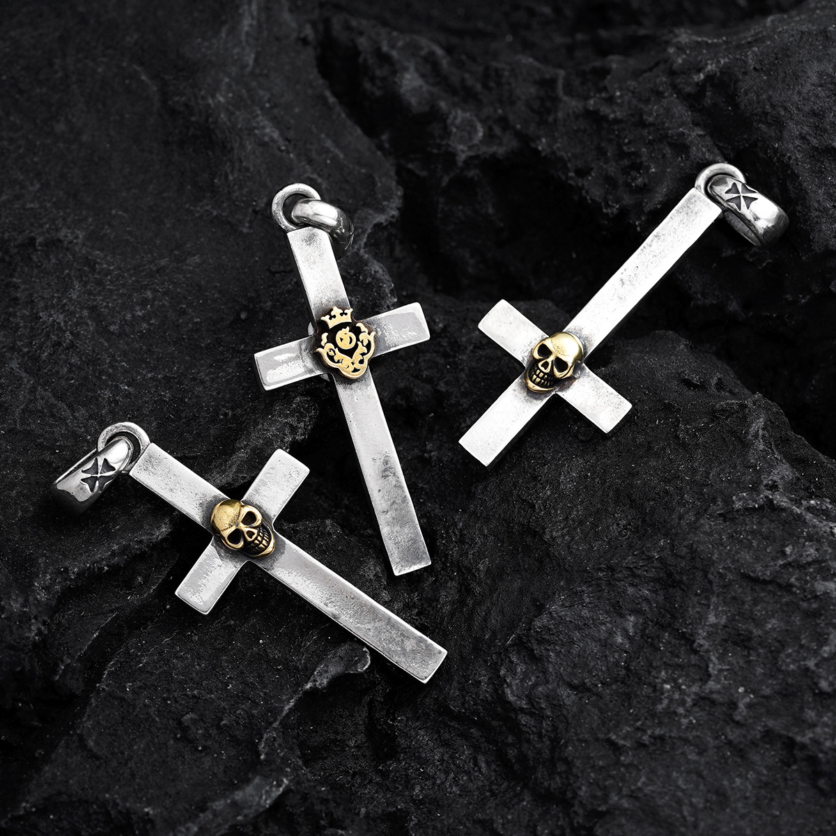 Chrome Hearts Cross Ring - Gothic 925 Sterling Silver Jewelry | David Studio