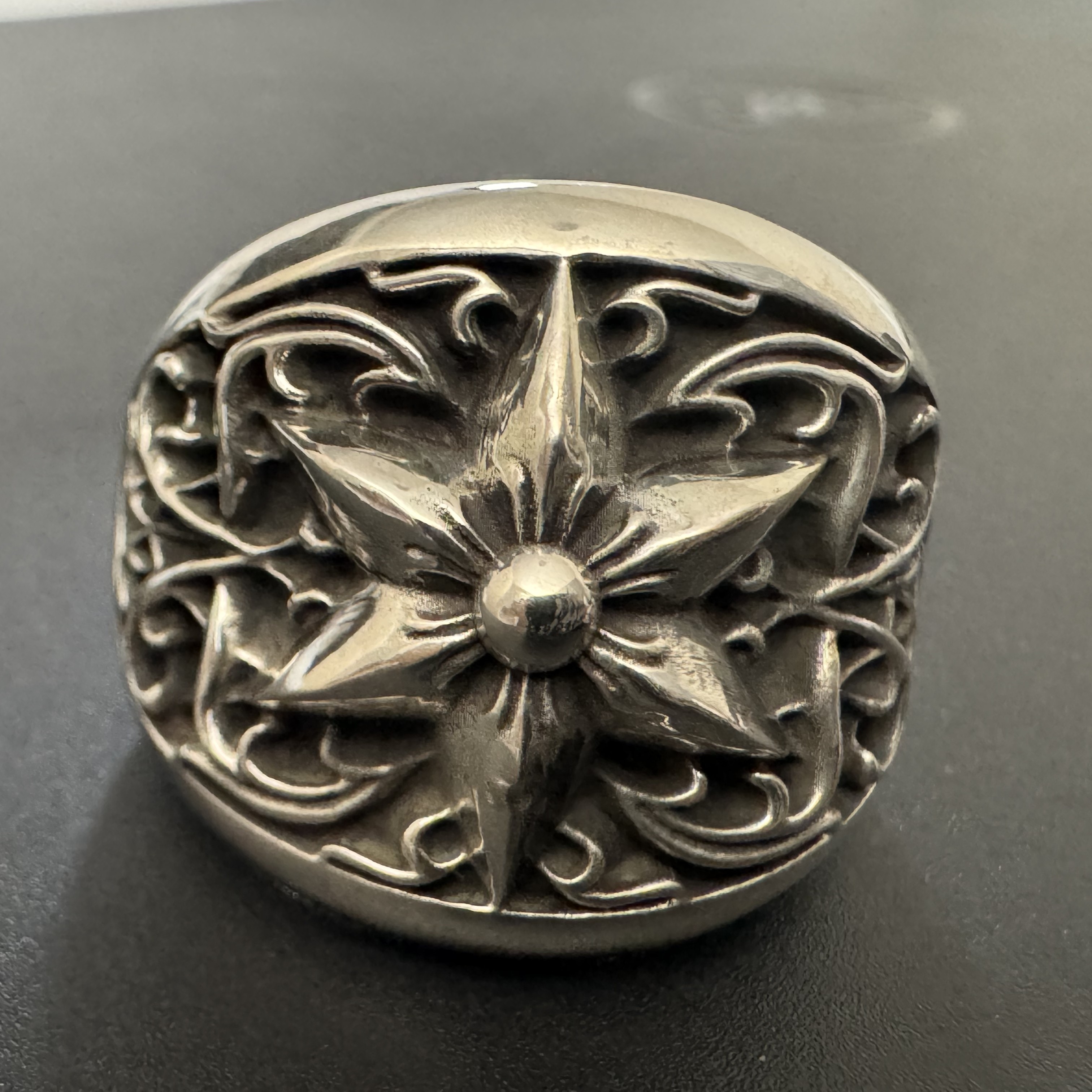 Chrome Hearts Cross Ring - Gothic 925 Sterling Silver Jewelry | David Studio