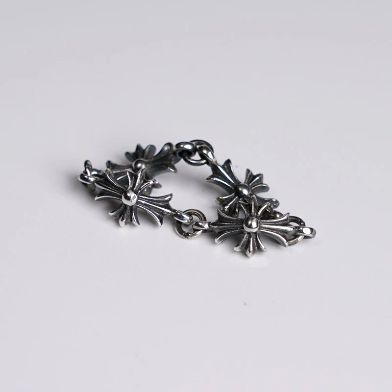 Chrome Hearts Cross Ring - Gothic 925 Sterling Silver Jewelry | David Studio