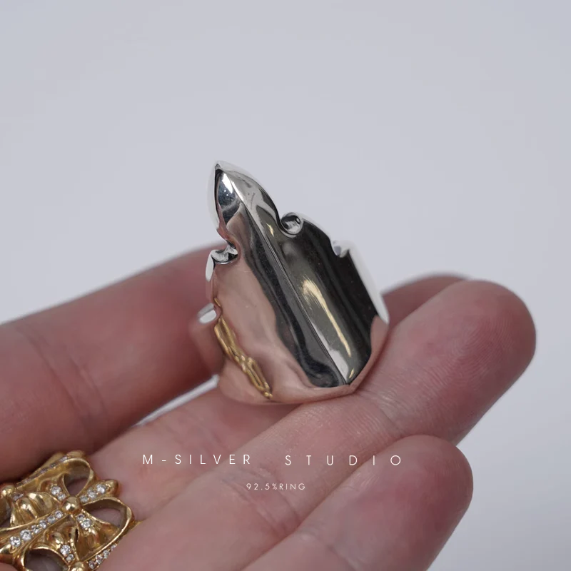 Chrome Hearts Cross Ring - Gothic 925 Sterling Silver Jewelry | David Studio