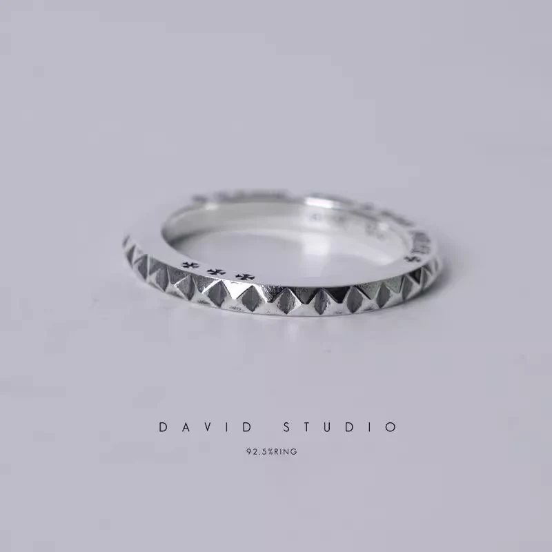 Chrome Hearts Cross Ring - Gothic 925 Sterling Silver Jewelry | David Studio