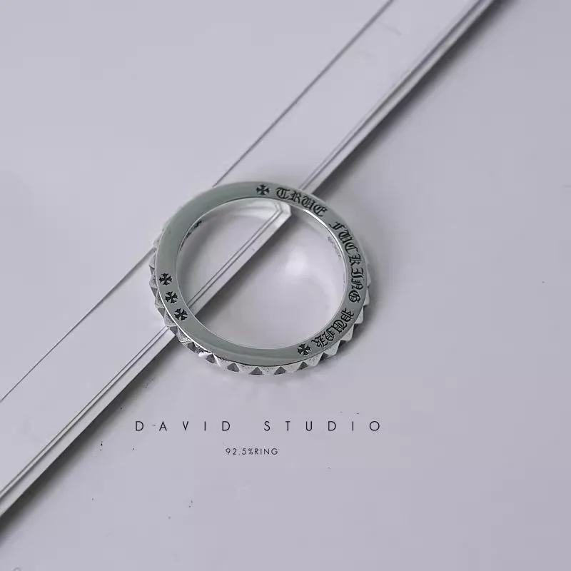 Chrome Hearts Cross Ring - Gothic 925 Sterling Silver Jewelry | David Studio