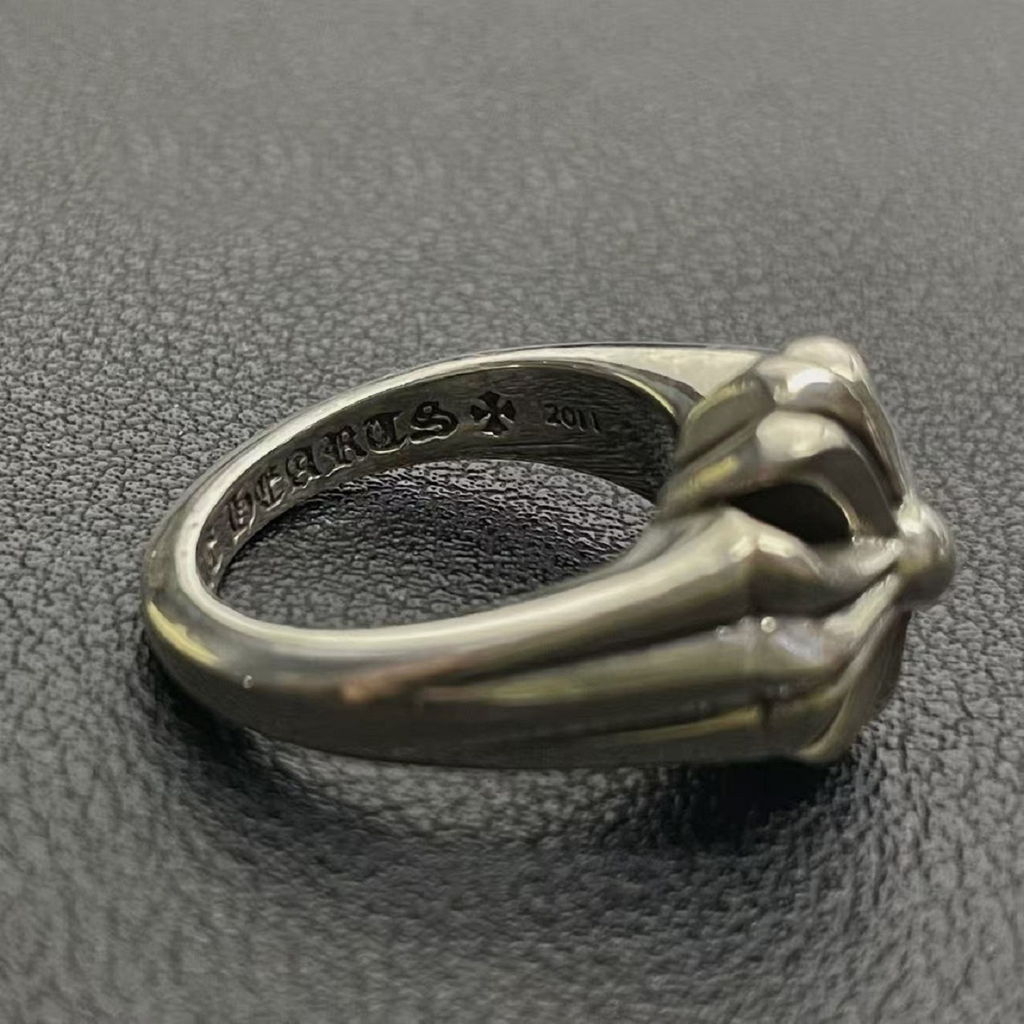 Chrome Hearts Cross Ring - Gothic 925 Sterling Silver Jewelry | David Studio