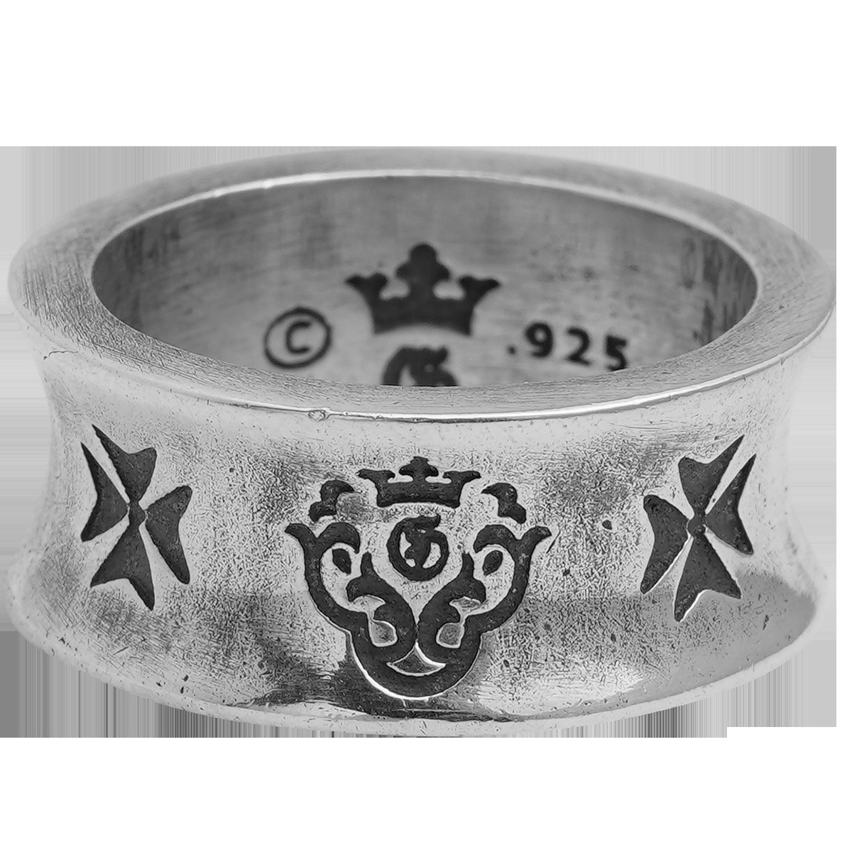 Chrome Hearts Cross Ring - Gothic 925 Sterling Silver Jewelry | David Studio