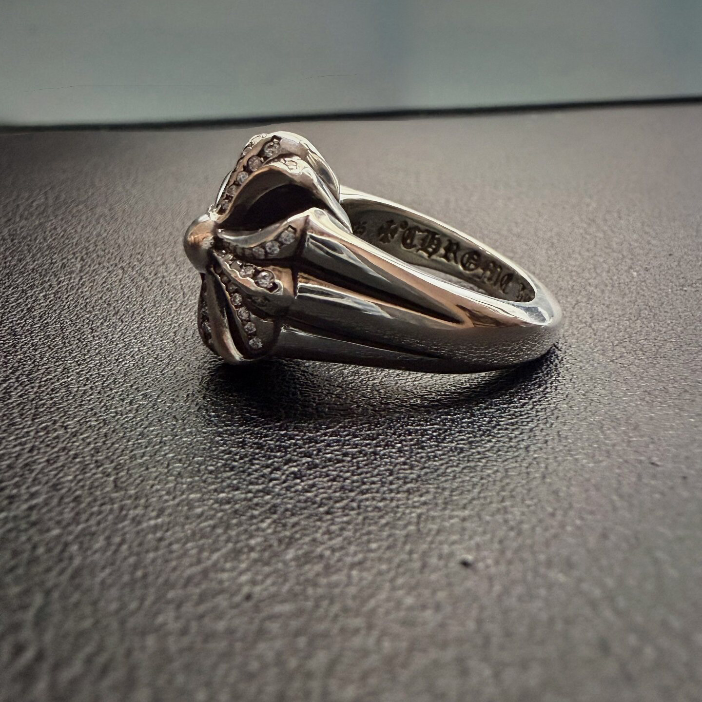 Chrome Hearts Cross Ring - Gothic 925 Sterling Silver Jewelry | David Studio