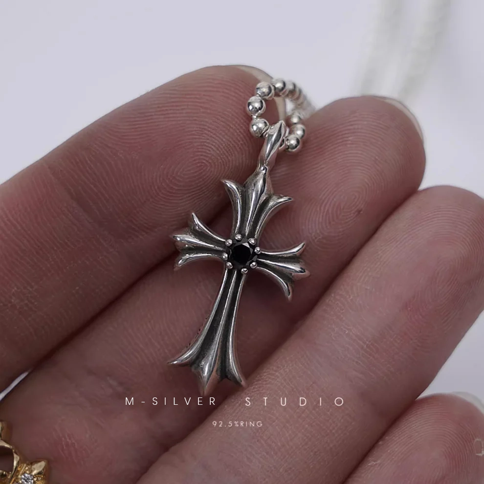 Chrome Hearts Cross Ring - Gothic 925 Sterling Silver Jewelry | David Studio