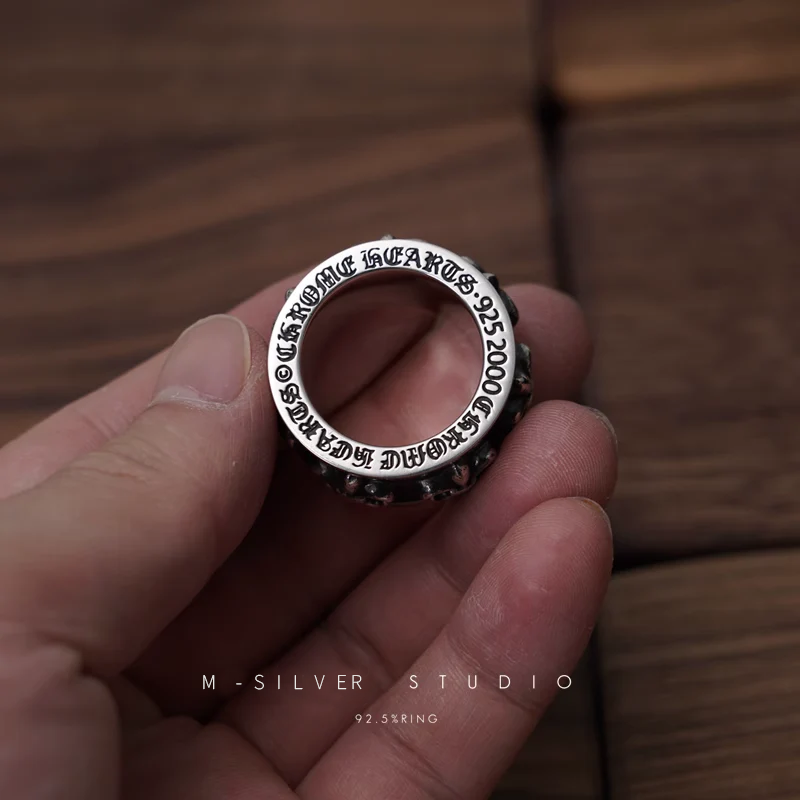 Chrome Hearts Cross Ring - Gothic 925 Sterling Silver Jewelry | David Studio