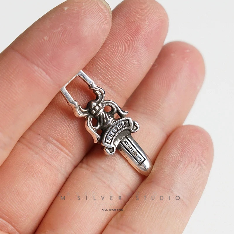 Chrome Hearts Cross Ring - Gothic 925 Sterling Silver Jewelry | David Studio