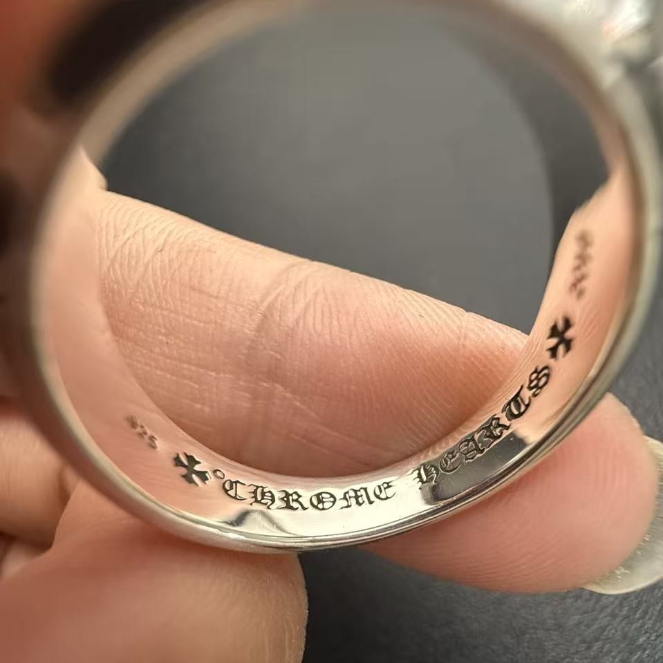 Chrome Hearts Cross Ring - Gothic 925 Sterling Silver Jewelry | David Studio