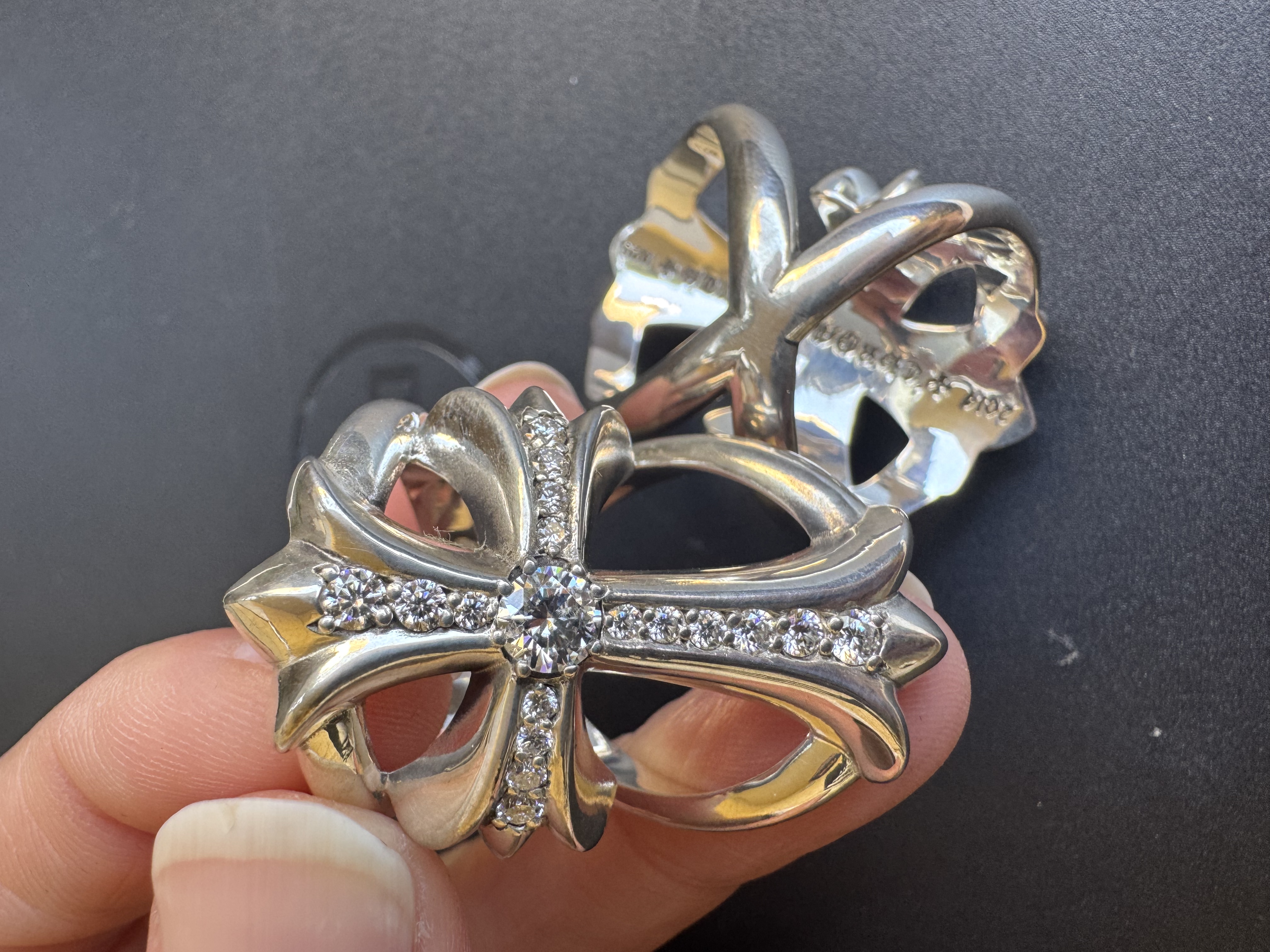 Chrome Hearts Cross Ring - Gothic 925 Sterling Silver Jewelry | David Studio