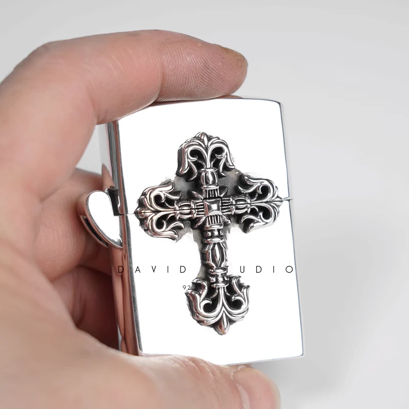 Chrome Hearts Cross Ring - Gothic 925 Sterling Silver Jewelry | David Studio