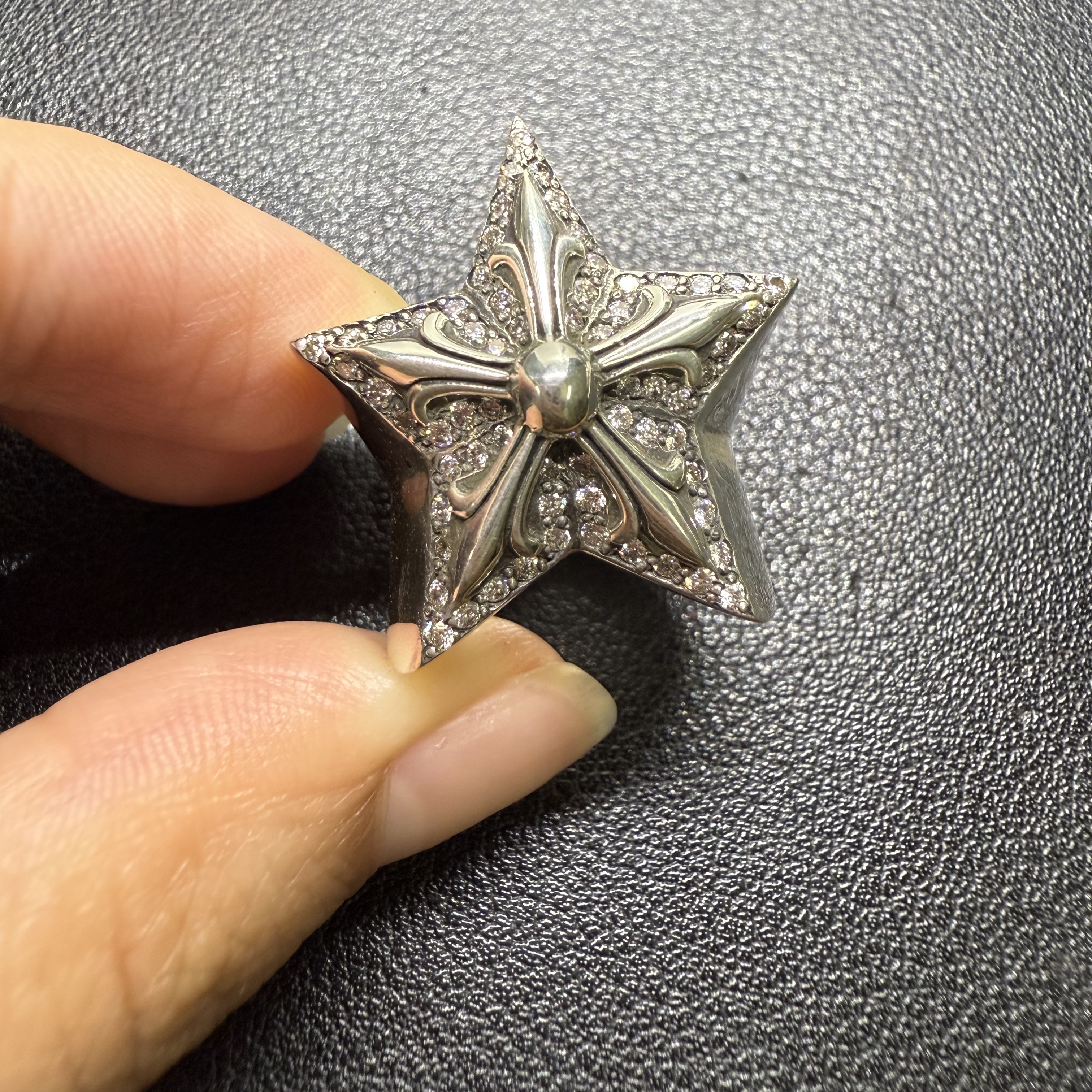 Chrome Hearts Cross Ring - Gothic 925 Sterling Silver Jewelry | David Studio