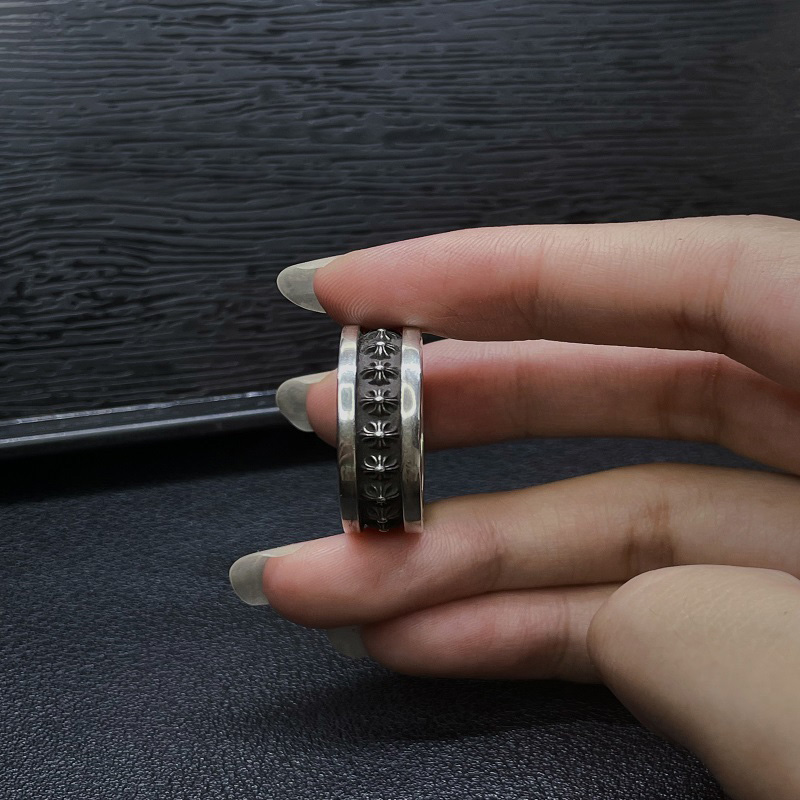Chrome Hearts Cross Ring - Gothic 925 Sterling Silver Jewelry | David Studio