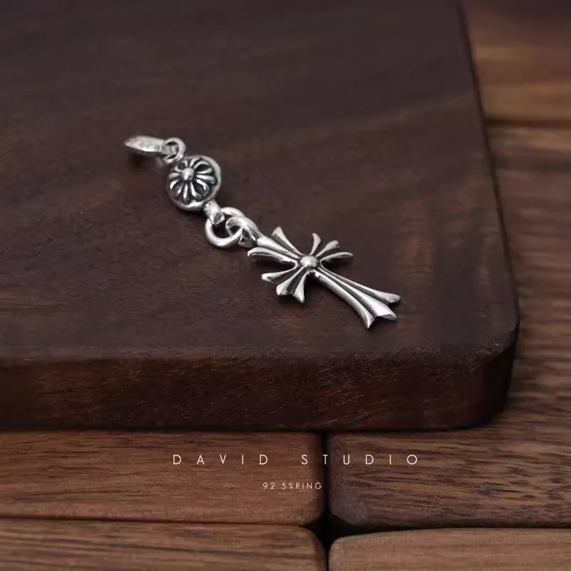 Chrome Hearts Cross Ring - Gothic 925 Sterling Silver Jewelry | David Studio