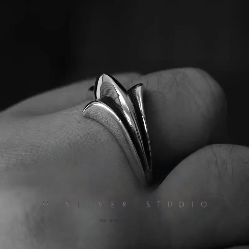 Chrome Hearts Cross Ring - Gothic 925 Sterling Silver Jewelry | David Studio