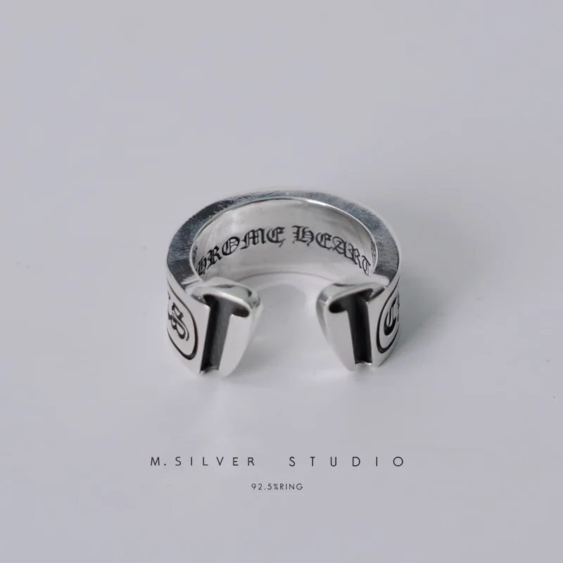 Chrome Hearts Cross Ring - Gothic 925 Sterling Silver Jewelry | David Studio