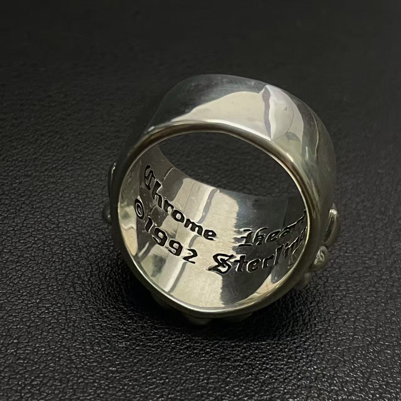 Chrome Hearts Cross Ring - Gothic 925 Sterling Silver Jewelry | David Studio