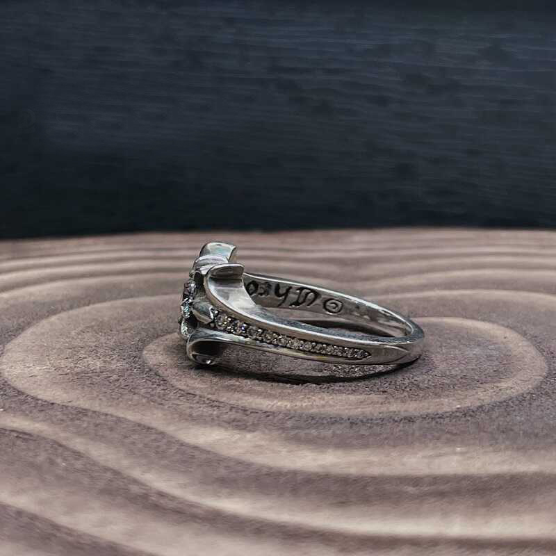 Chrome Hearts Cross Ring - Gothic 925 Sterling Silver Jewelry | David Studio