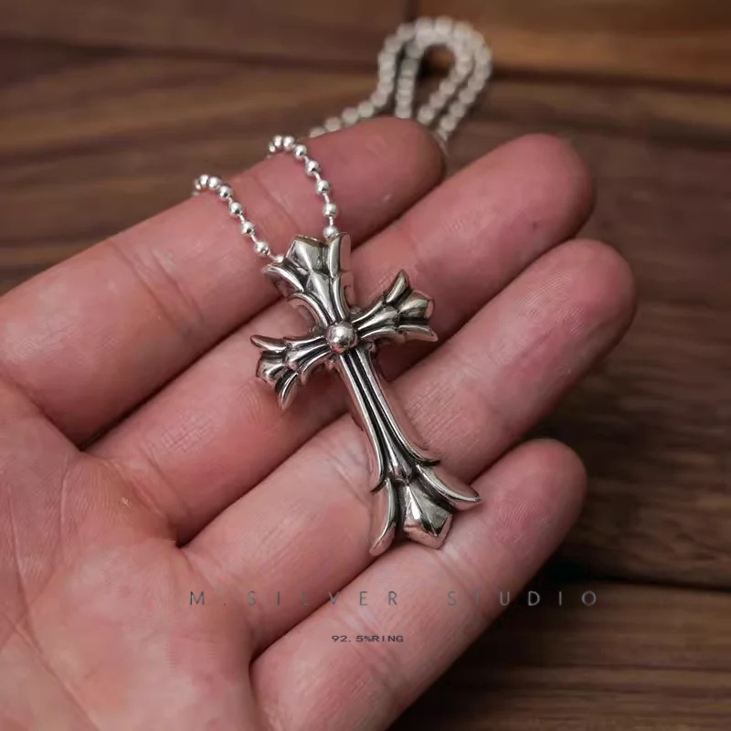 Chrome Hearts Cross Ring - Gothic 925 Sterling Silver Jewelry | David Studio