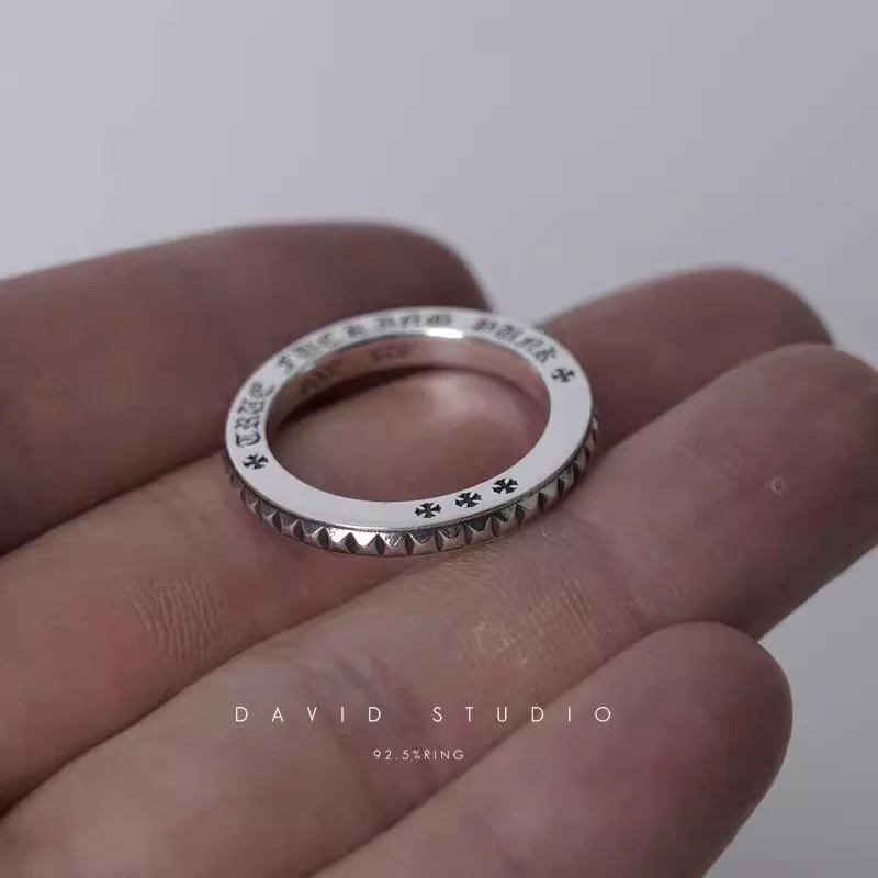 Chrome Hearts Cross Ring - Gothic 925 Sterling Silver Jewelry | David Studio