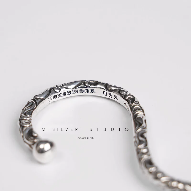 Chrome Hearts Cross Ring - Gothic 925 Sterling Silver Jewelry | David Studio