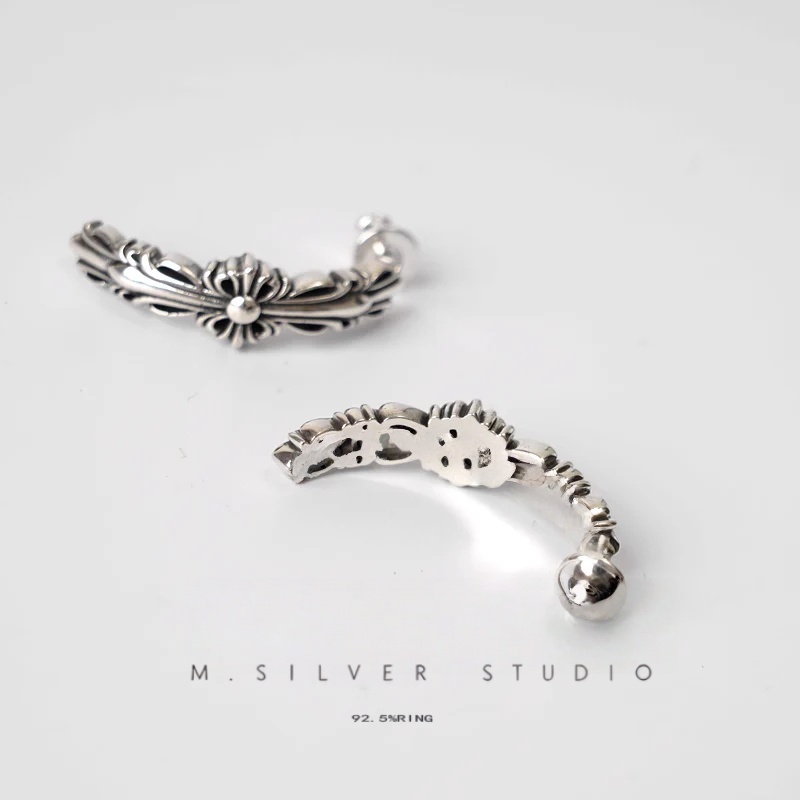 Chrome Hearts Cross Ring - Gothic 925 Sterling Silver Jewelry | David Studio