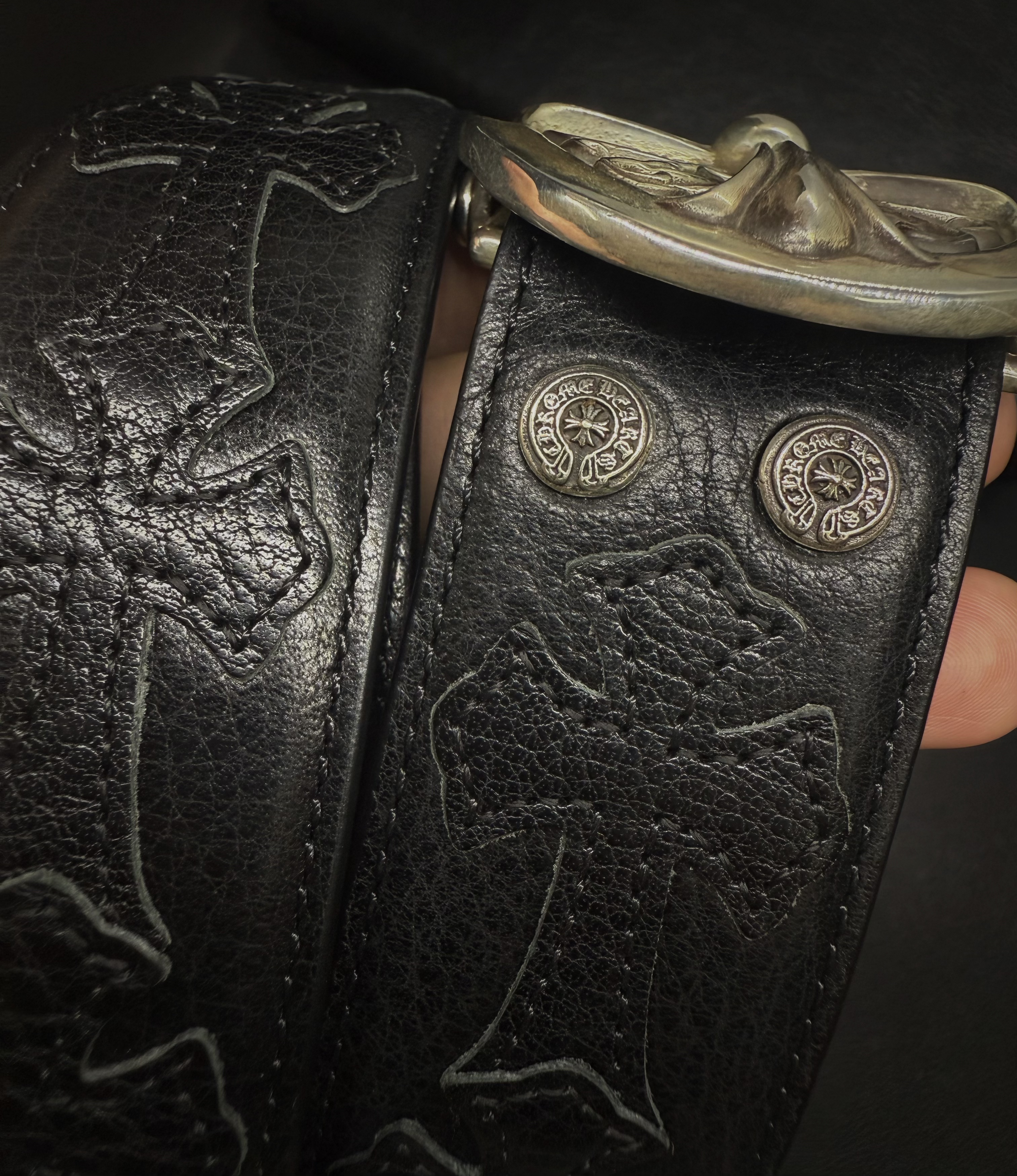 Chrome Hearts Cross Ring - Gothic 925 Sterling Silver Jewelry | David Studio