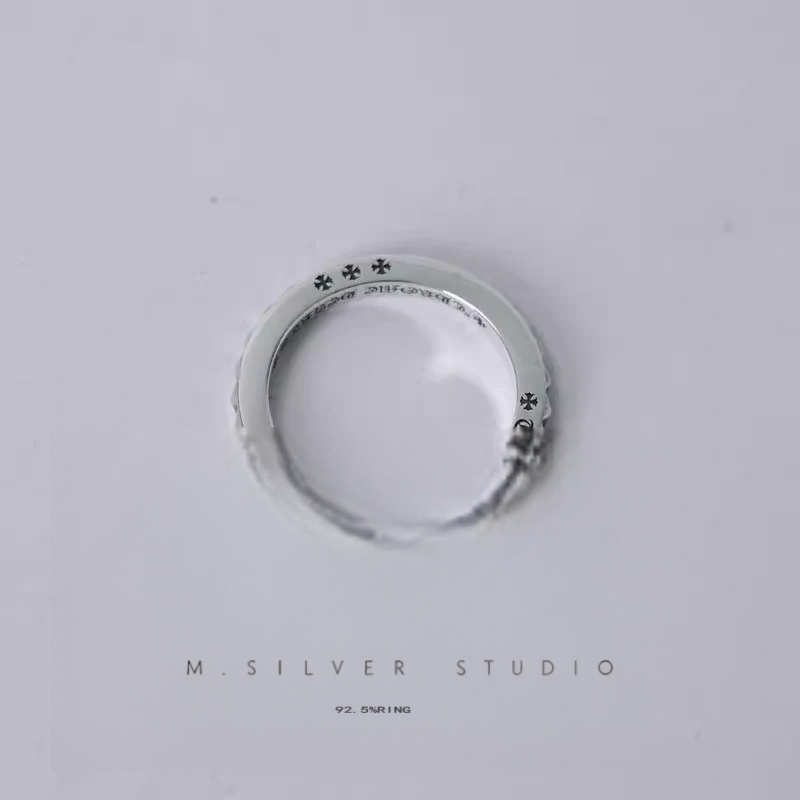 Chrome Hearts Cross Ring - Gothic 925 Sterling Silver Jewelry | David Studio