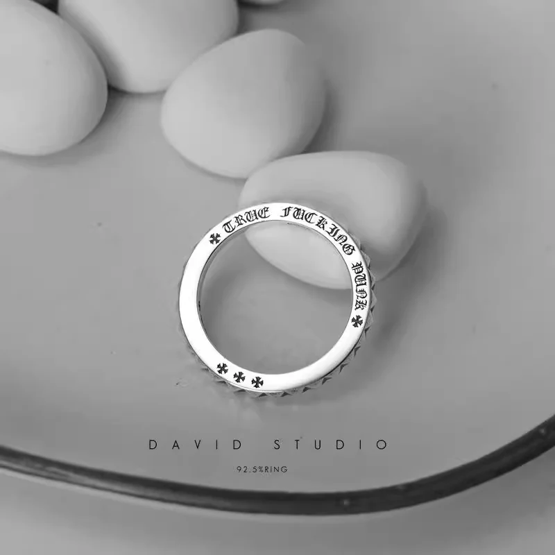 Chrome Hearts Cross Ring - Gothic 925 Sterling Silver Jewelry | David Studio