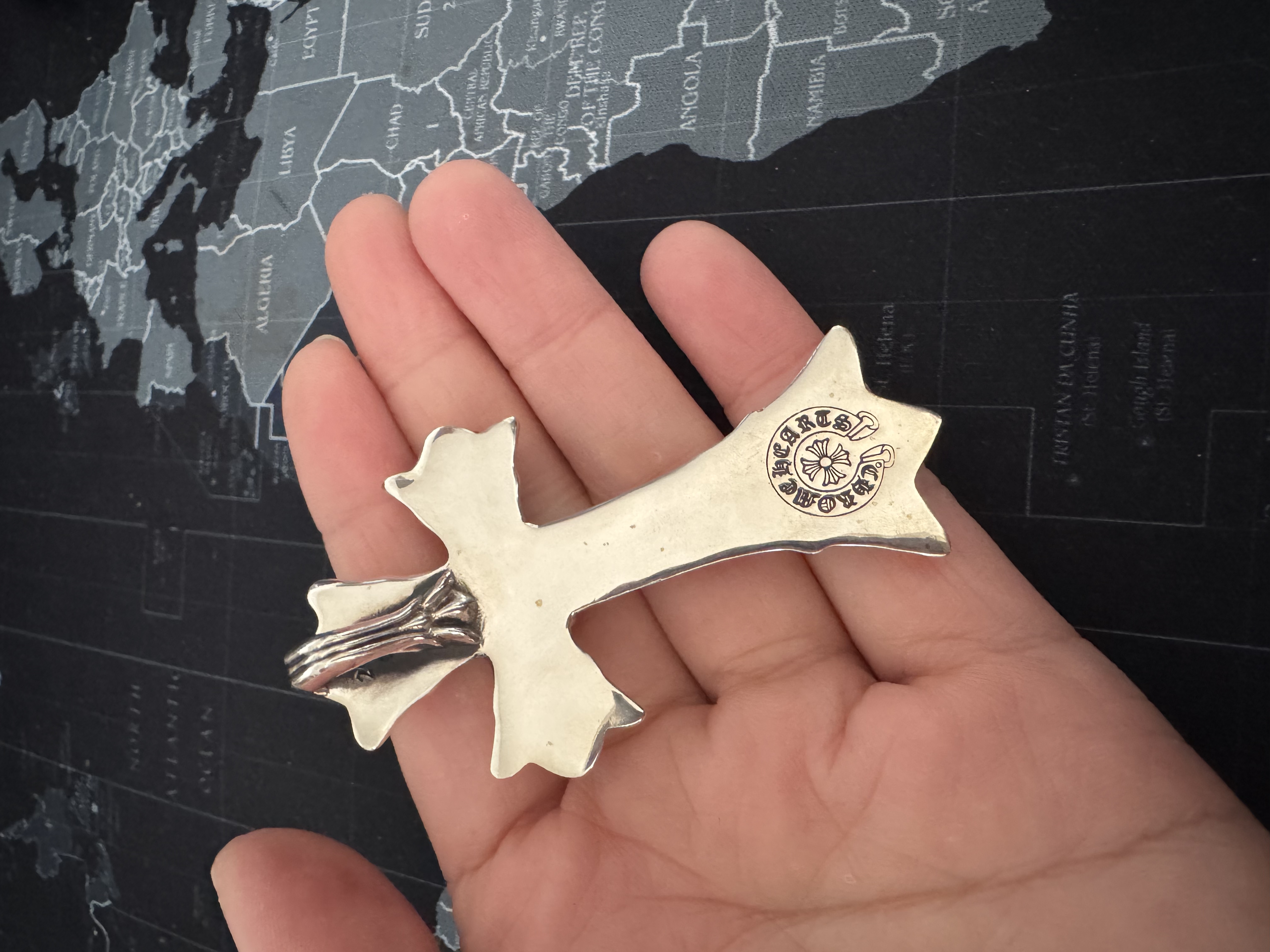 Chrome Hearts Cross Ring - Gothic 925 Sterling Silver Jewelry | David Studio