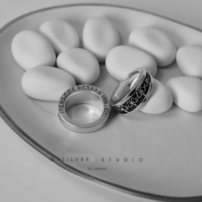 Chrome Hearts Cross Ring - Gothic 925 Sterling Silver Jewelry | David Studio