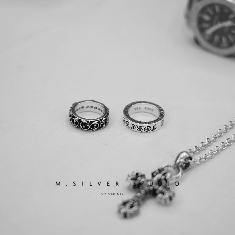 Chrome Hearts Cross Ring - Gothic 925 Sterling Silver Jewelry | David Studio
