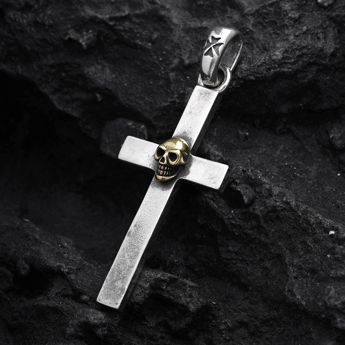 Chrome Hearts Cross Ring - Gothic 925 Sterling Silver Jewelry | David Studio