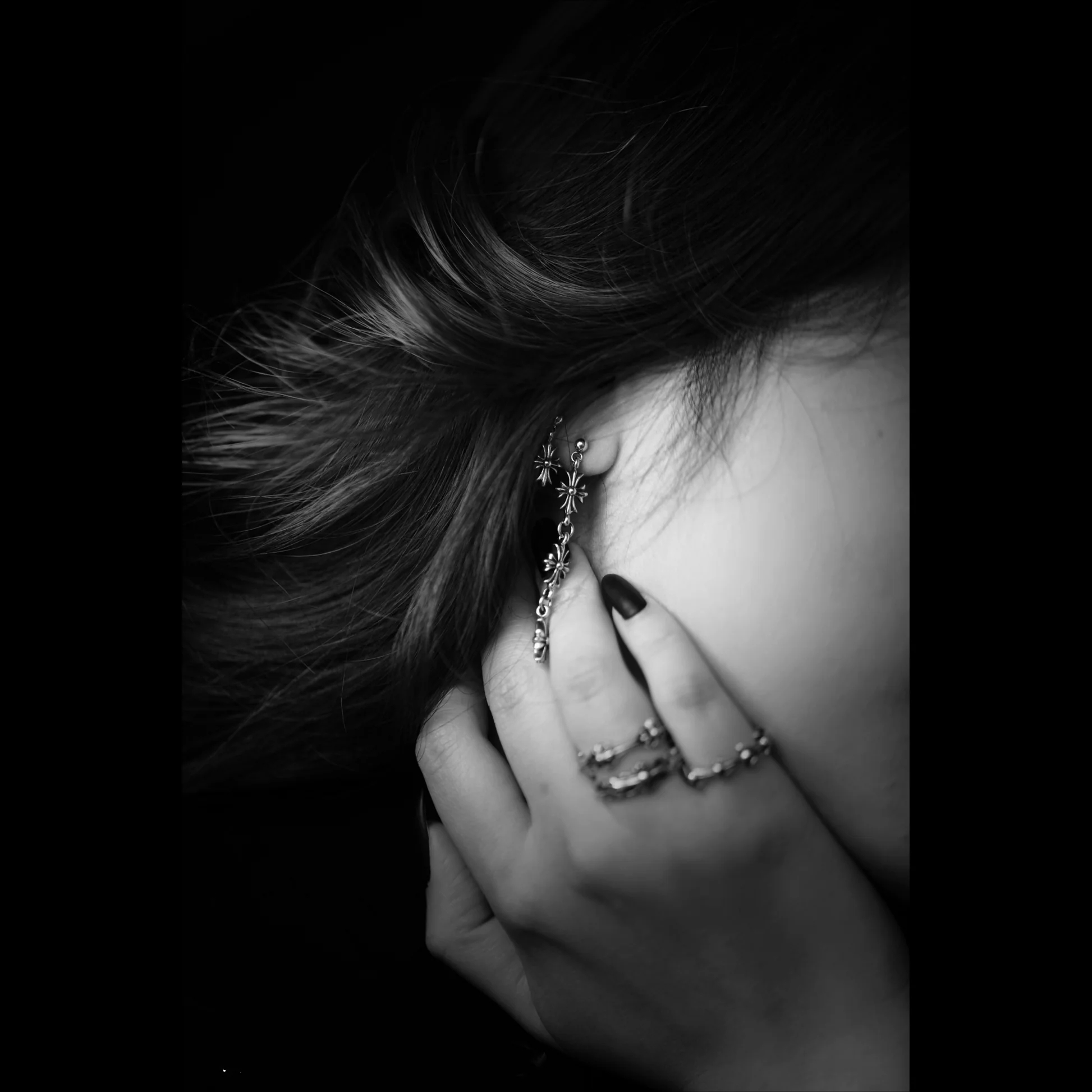 Chrome Hearts Cross Ring - Gothic 925 Sterling Silver Jewelry | David Studio